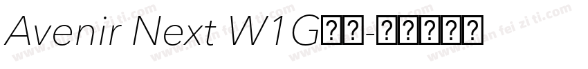 Avenir Next W1G字体字体转换